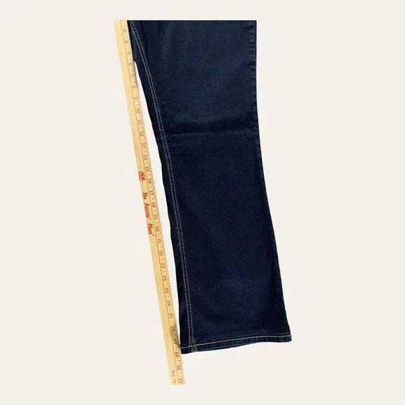 Silver Jeans Womens 36x30 Suki Slim Boot Mid Rise Stretch Dark Wash - Picture 5 of 13